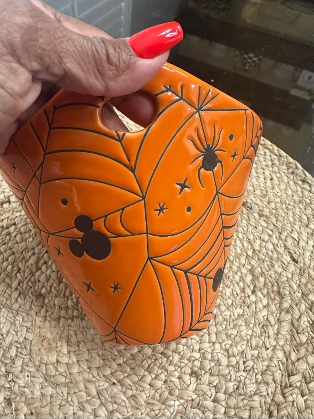 Disney Mickey Mouse Orange Halloween Ramen Noodle Bowl